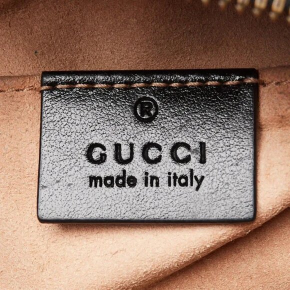 Gucci Black Quilted Leather Marmont Small Camera Bag - Picture 7 of 11